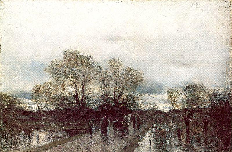 Rain-Washed Road, Mednyanszky, Laszlo